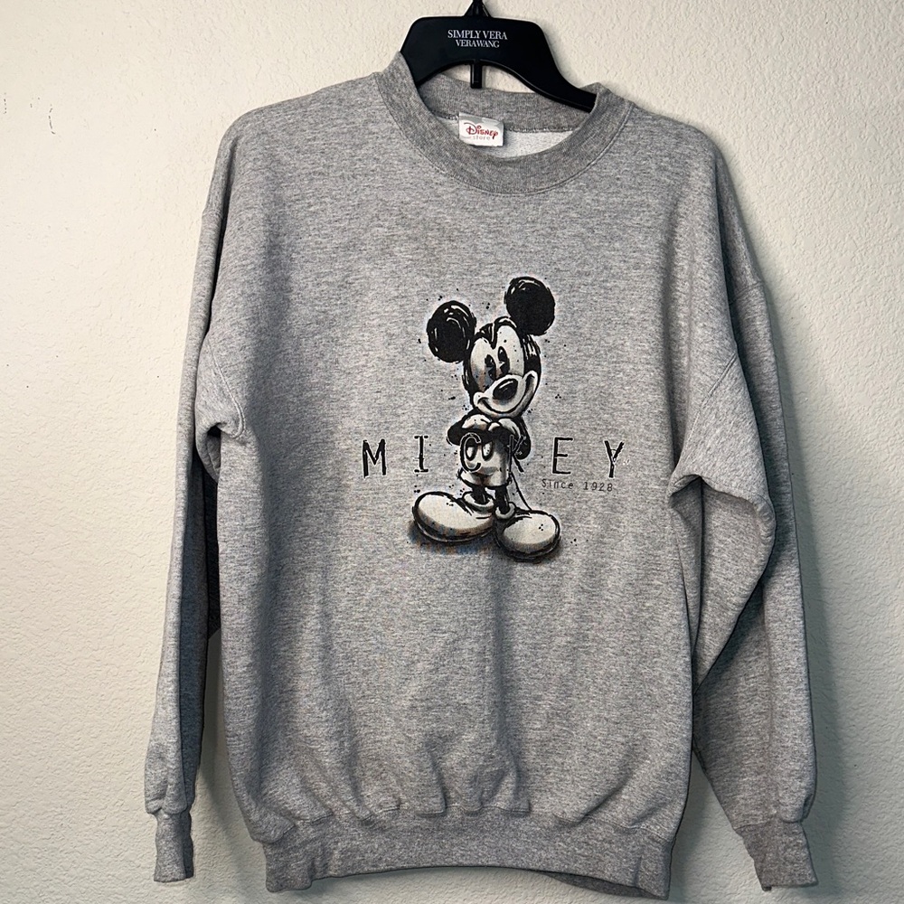 Disney Mickey Mouse Crewneck Sweater - Gray
